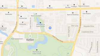 Map for Conservatory at Keller Town Center - Keller, TX