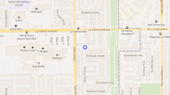 Map for Raintree Apartment Homes - Buena Park, CA
