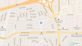 Map for Casa de Amigos Mobile Home Park - Sunnyvale, CA