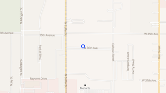 Map for Colfax Mobile Home Park - Gary, IN