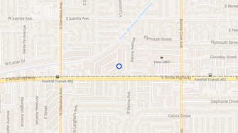 Map for Arrowhead Mobile Home Park - Glendora, CA