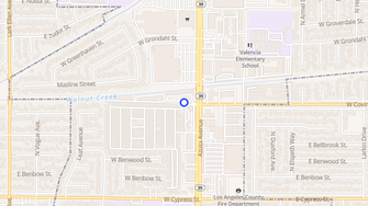 Map for Starlite Mobile Estates - Covina, CA