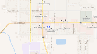 Map for Anasazi Village Mobile Home Park - Kanab, UT