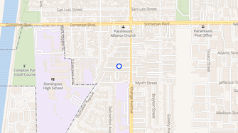 Map for Orange Avenue Mobilehome Park - Paramount, CA