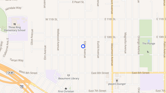 Map for Modern Trailer Park - Beaumont, CA