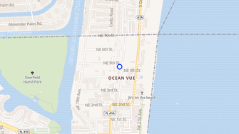 Map for Sea Shell Apartments - Deerfield Beach, FL
