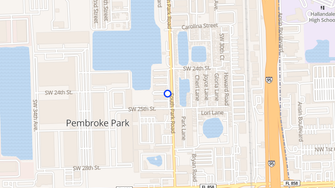 Map for Lake Villa Apartments - Hallandale, FL