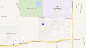 Map for West Park Village Apartments - Greeley, CO