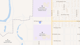 Map for Sunshine Apartments - Gunnison, CO